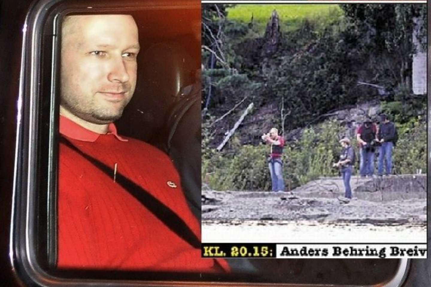 Laikraščio VG nuotraukoje matyti, kaip 32-ejų žudikas stovi šaulio poza, įsivaizduojamu ginklu taikydamasis į vandenį.