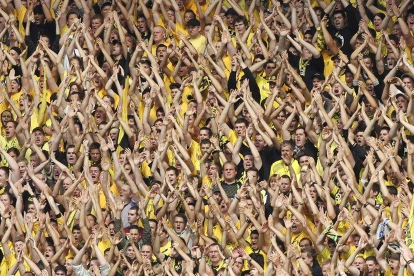 „Hoffenheim“ klubo darbuotojas buvo įsitaisęs po „Borussia“ gerbėjų tribūna.