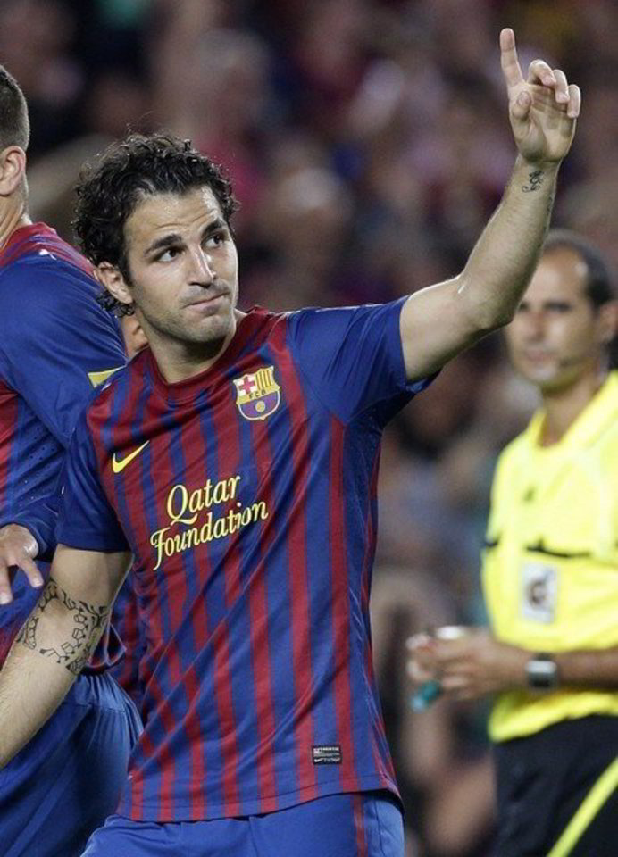 C.Fabregas puikiai debiutavo "Barcelona" komandoje.