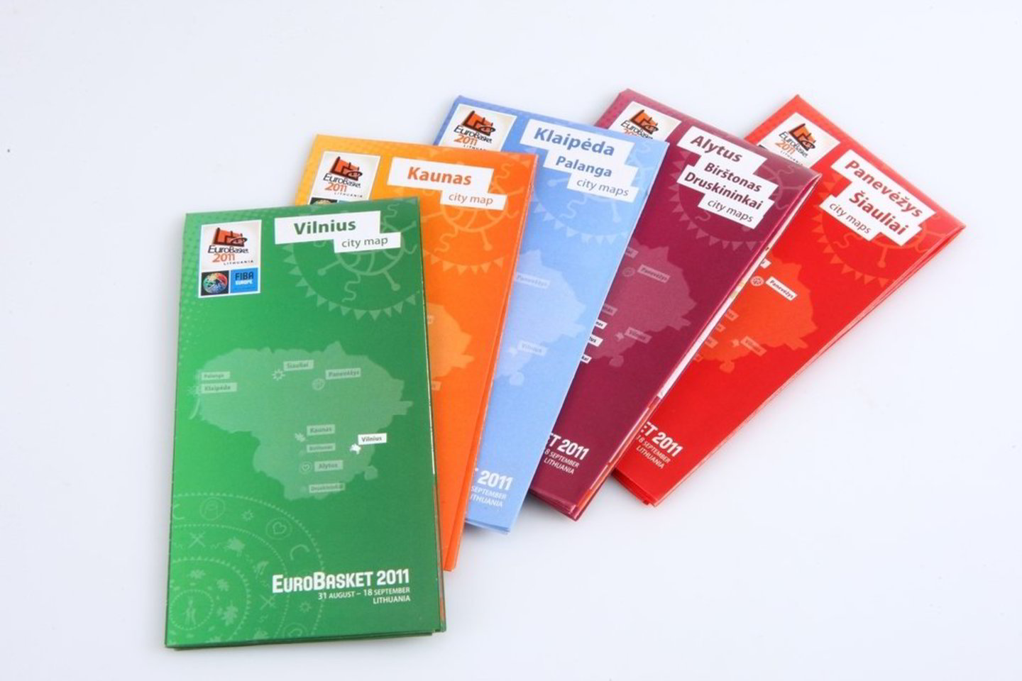 EuroBasket 2011“ organizatoriai drauge su bendrove „AZET MEDIA“ išleido 200 tūkst. žemėlapių su Vilniaus, Kauno, Klaipėdos, Palangos, Šiaulių, Panevėžio, Alytaus, Druskininkų ir Birštono miestų planais.