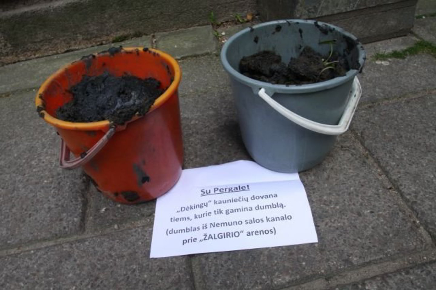 Pradžią padariau – porą kibirų dumblo nuvežiau „kur reikia“, dabar kviečiu jungtis ir kitus. Už kastuvų!
