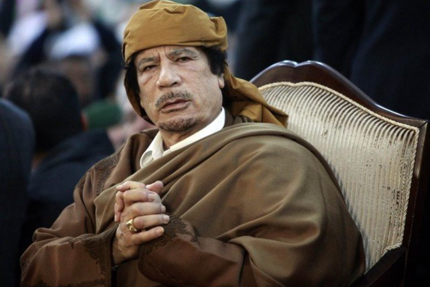 M.Gaddafi slapstosi jau kelias savaites.