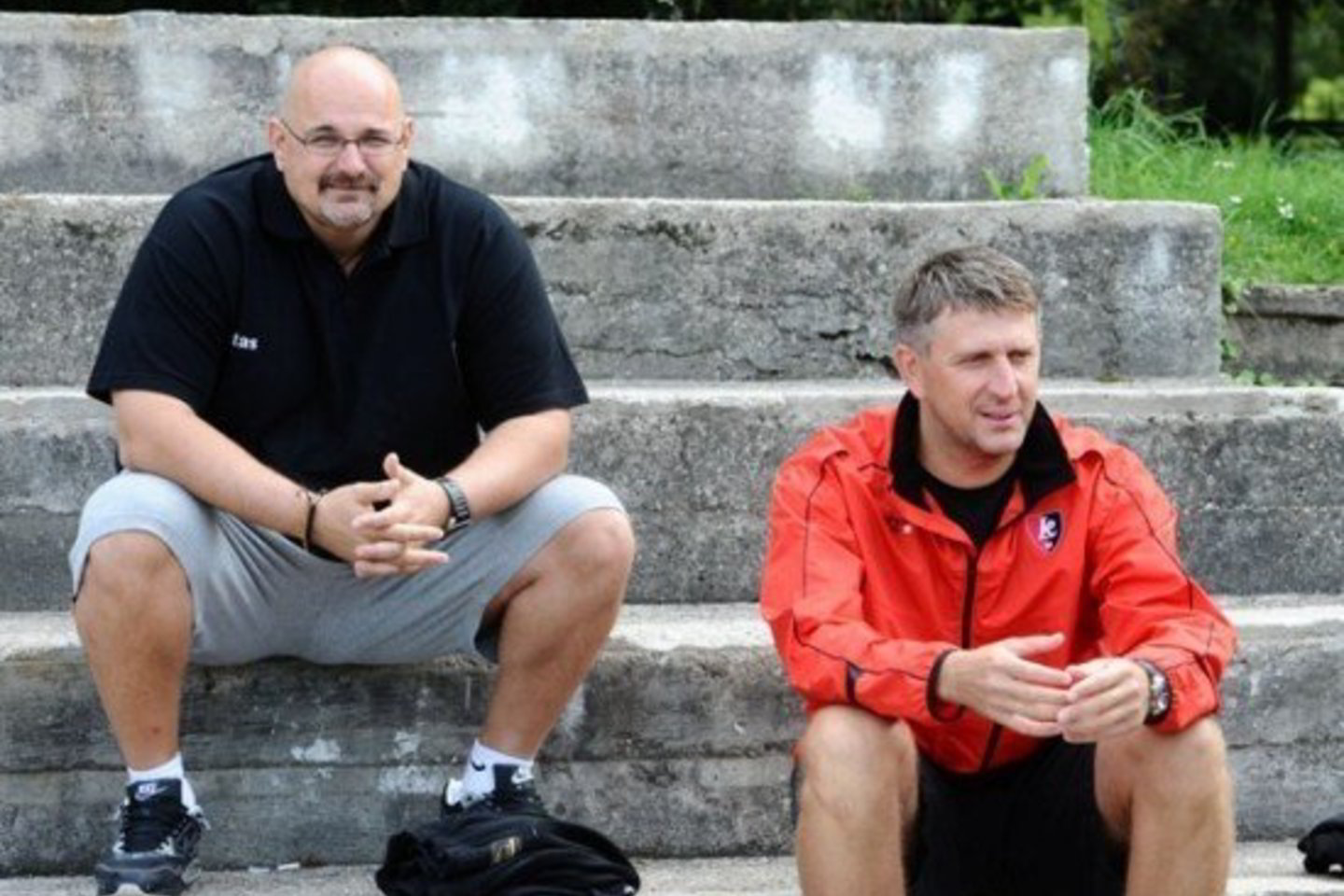 „Lietuvos ryto“ treneris A.Džikičius ir jo asistentas Darius Maskoliūnas.