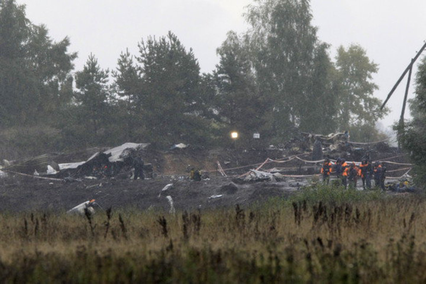 Vieta, kurioje sudužo lėktuvas, skraidinęs "Lokomotiv" komandą.