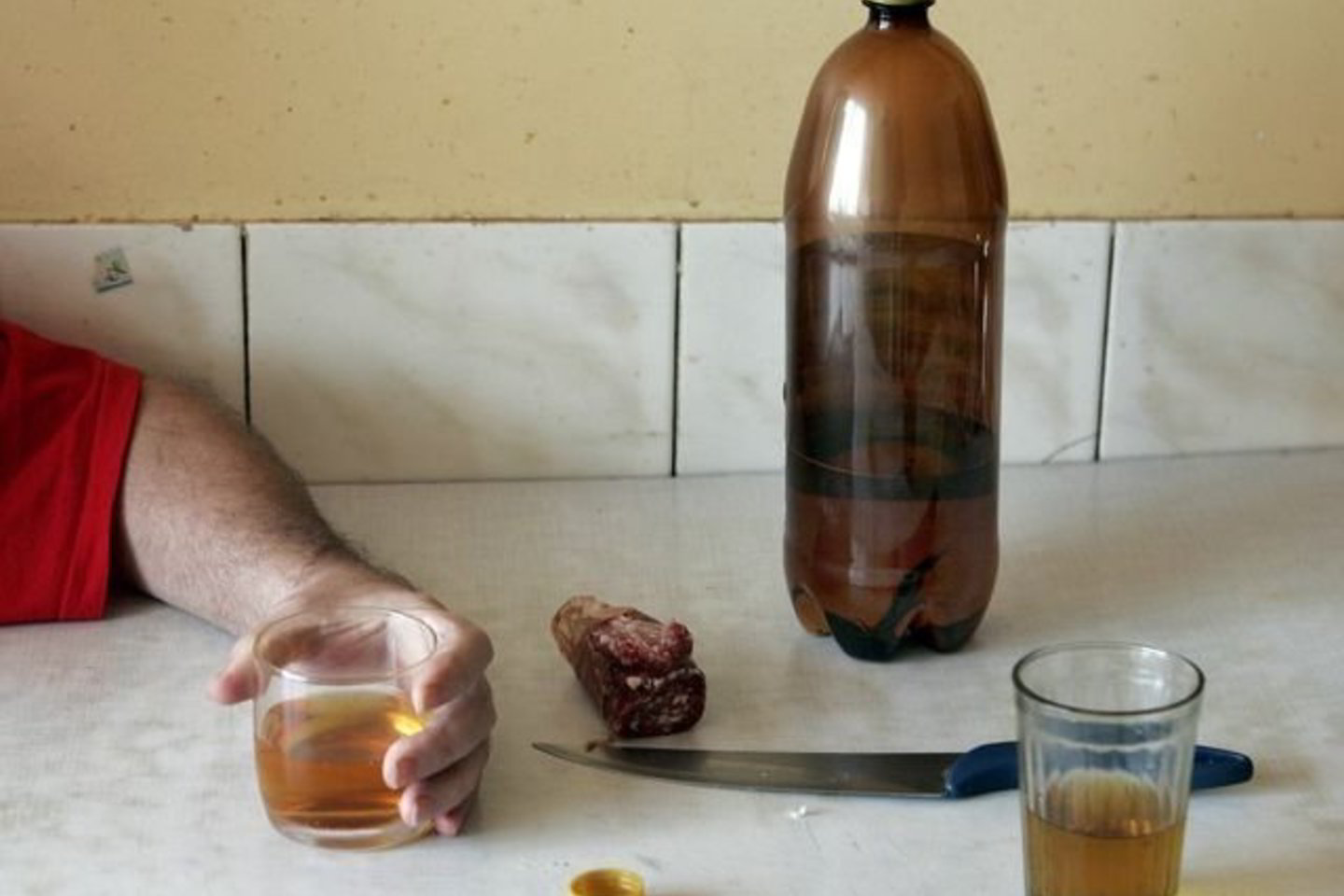 Pareigūnai bute rado kraujuojantį vyriškį, kuris pasiskundė nukentėjęs nuo peiliu jį užpuolusios sugyventinės.