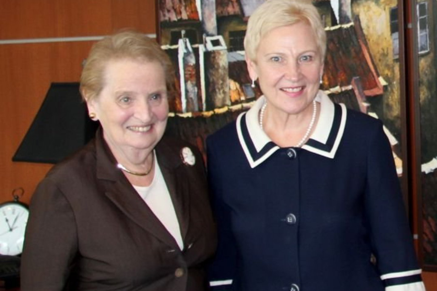 Seimo Pirmininkė I.Degutienė Vašingtone susitiko su buvusia JAV Valstybės sekretore M.Albright.
