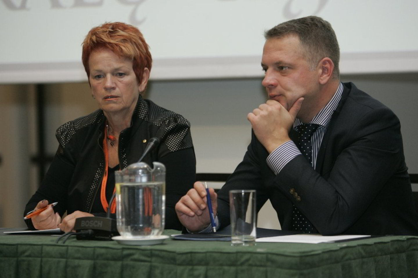 Kandidatai į pirmininkus: O.Balžekienė ir E.Masiulis.