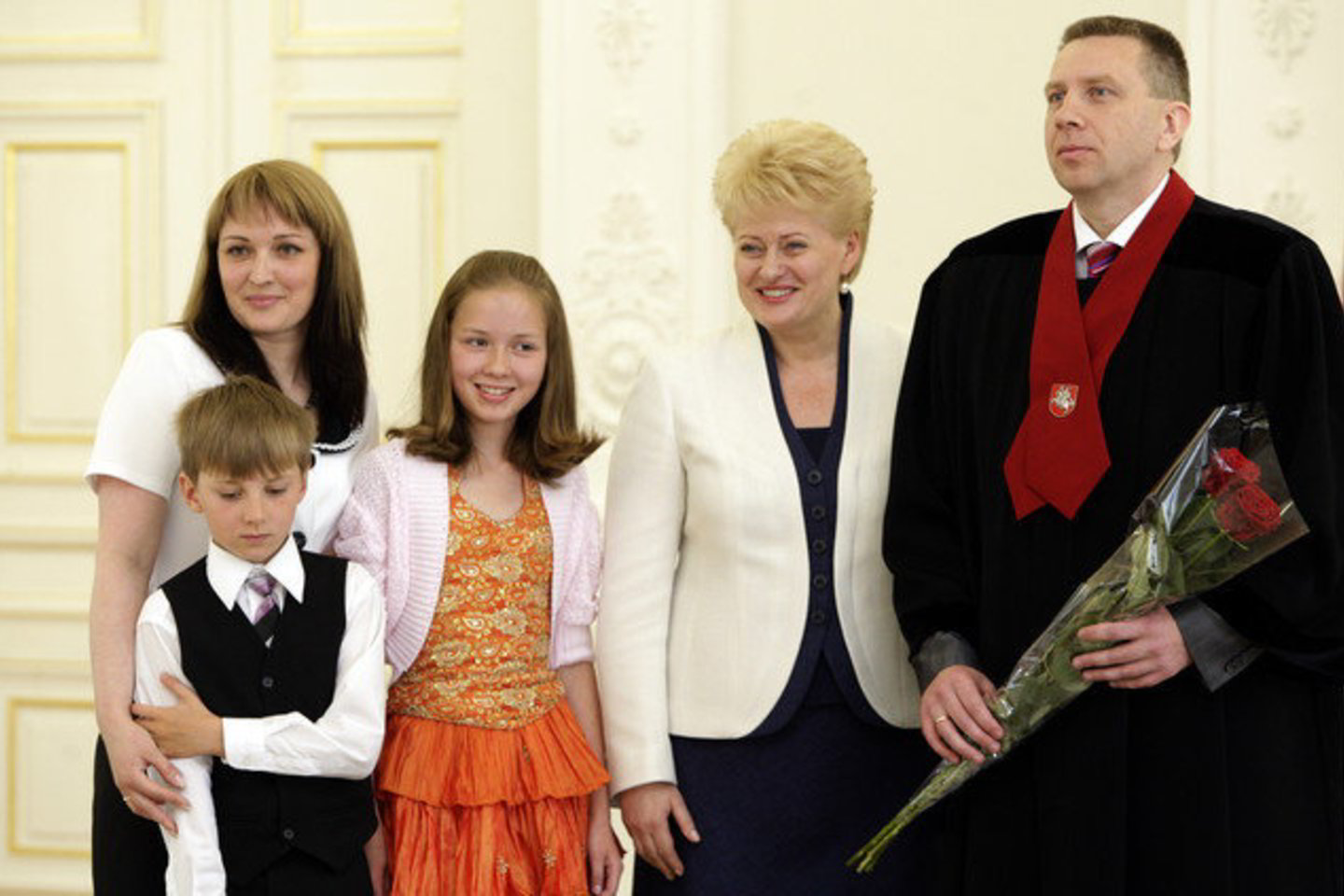 Generaliniu prokuroru tapęs D.Valys pernai pas prezidentę apsilankė su visa šeima.