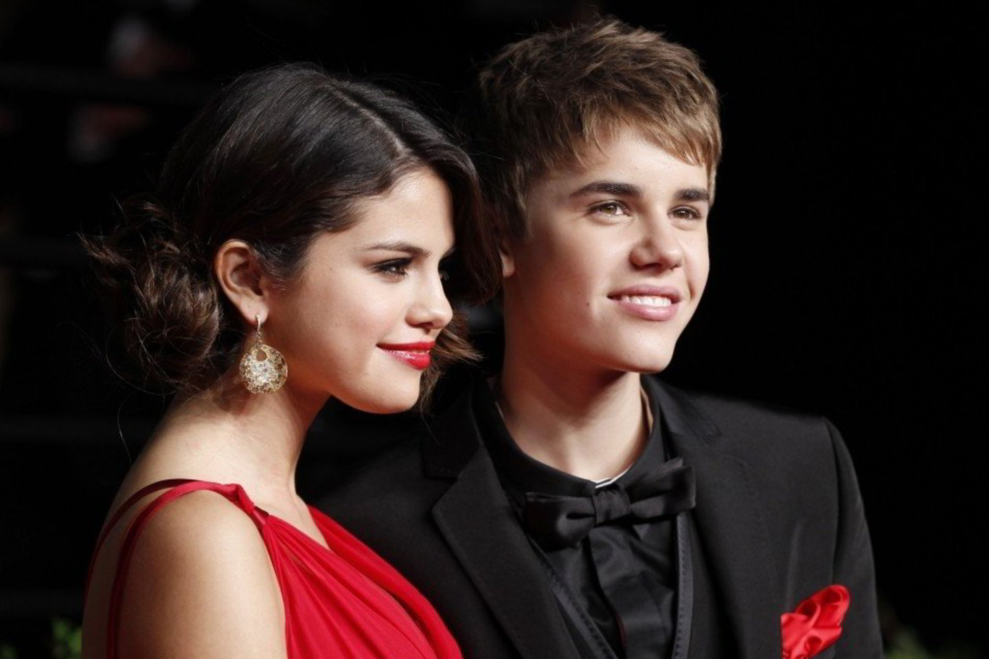 J.Bieberis ir S.Gomez kartu augins šunį.