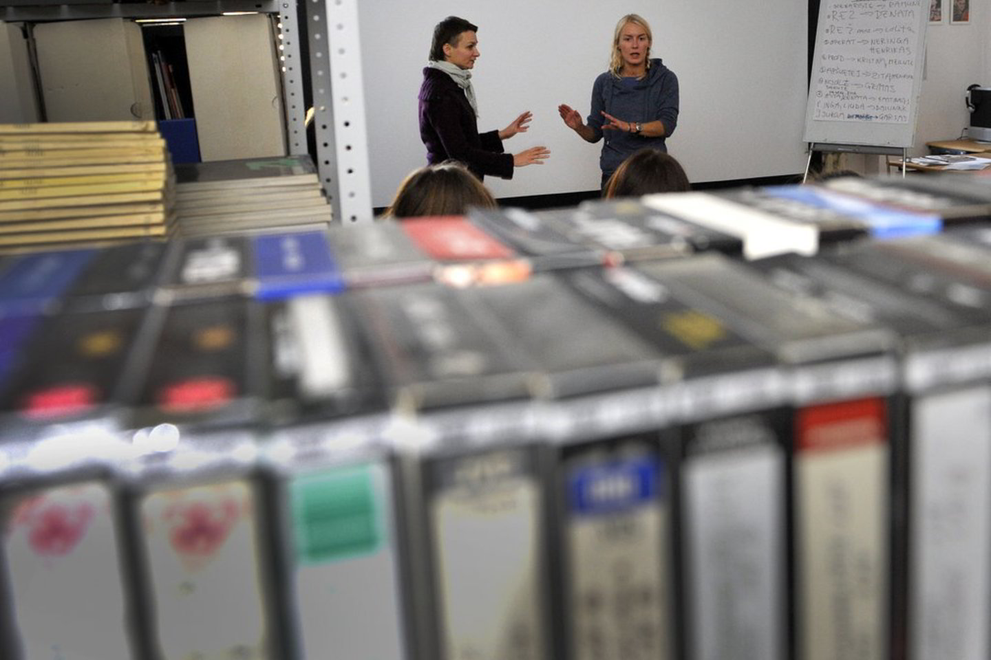 Pedagogai, išklausę kino teorijos kursą, šiandien pradėjo kurti trumpo metražo vaidybinius filmus.