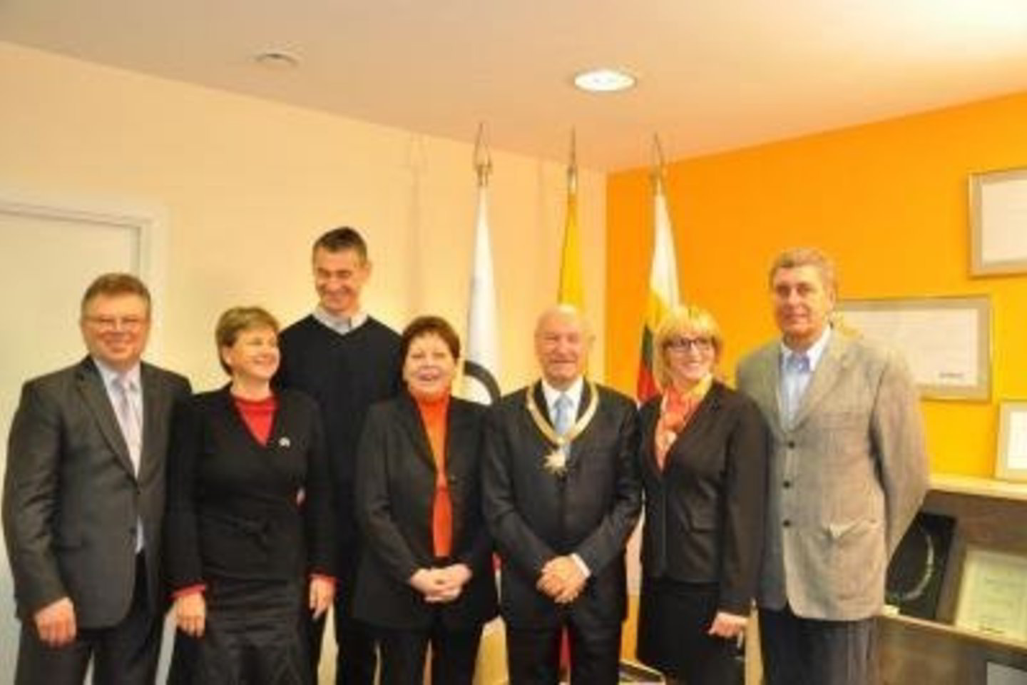 Iš kairės: A.Poviliūnas, L.Kačiušytė, R.Ubartas, A.Rupšienė, A.Gaižutis, V.Vencienė, R.Žulpa