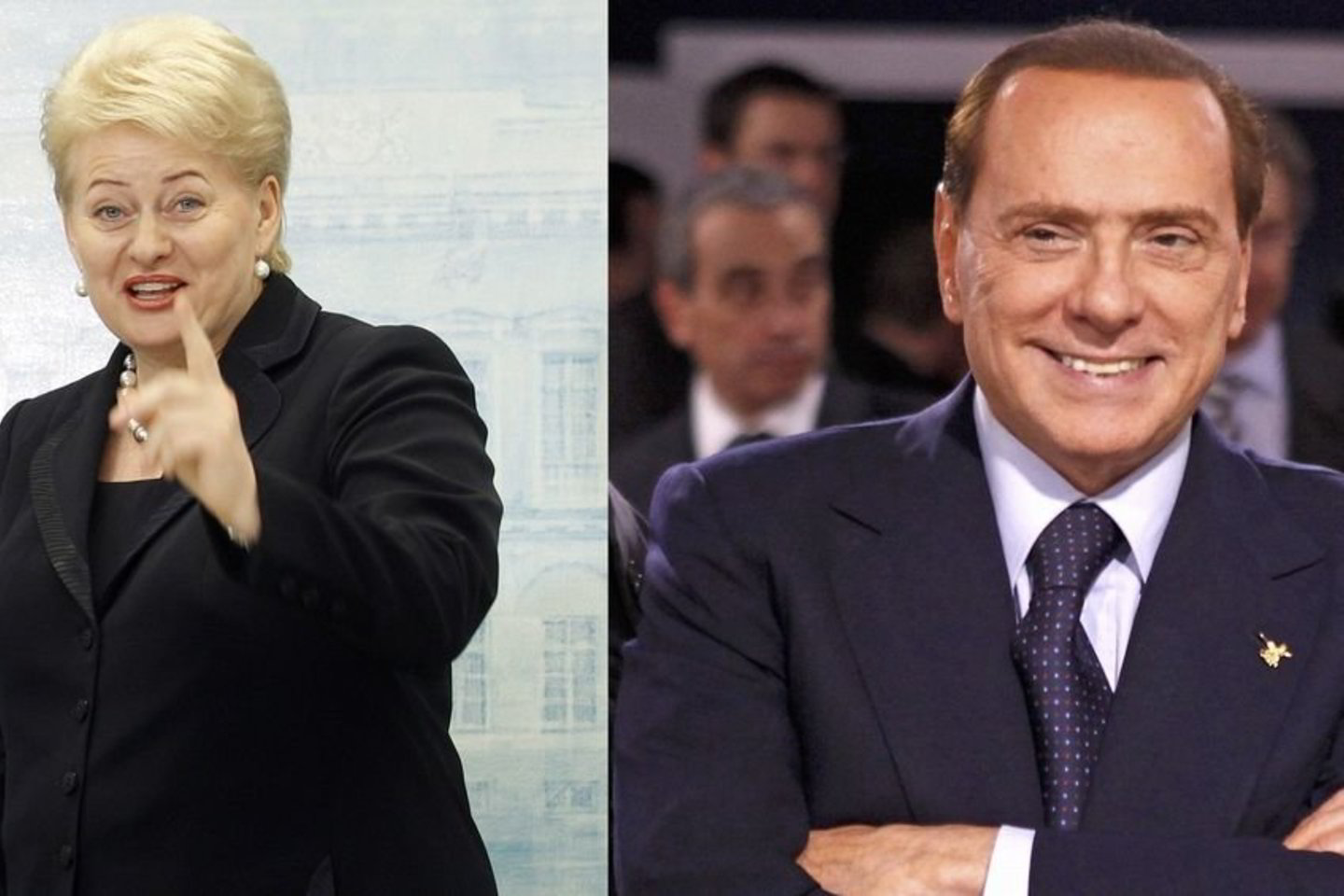 Baltarusijos disidentė teigia, kad D.Grybauskaitė ir S.Berlusconi yra dideli A.Lukašenkos draugai.