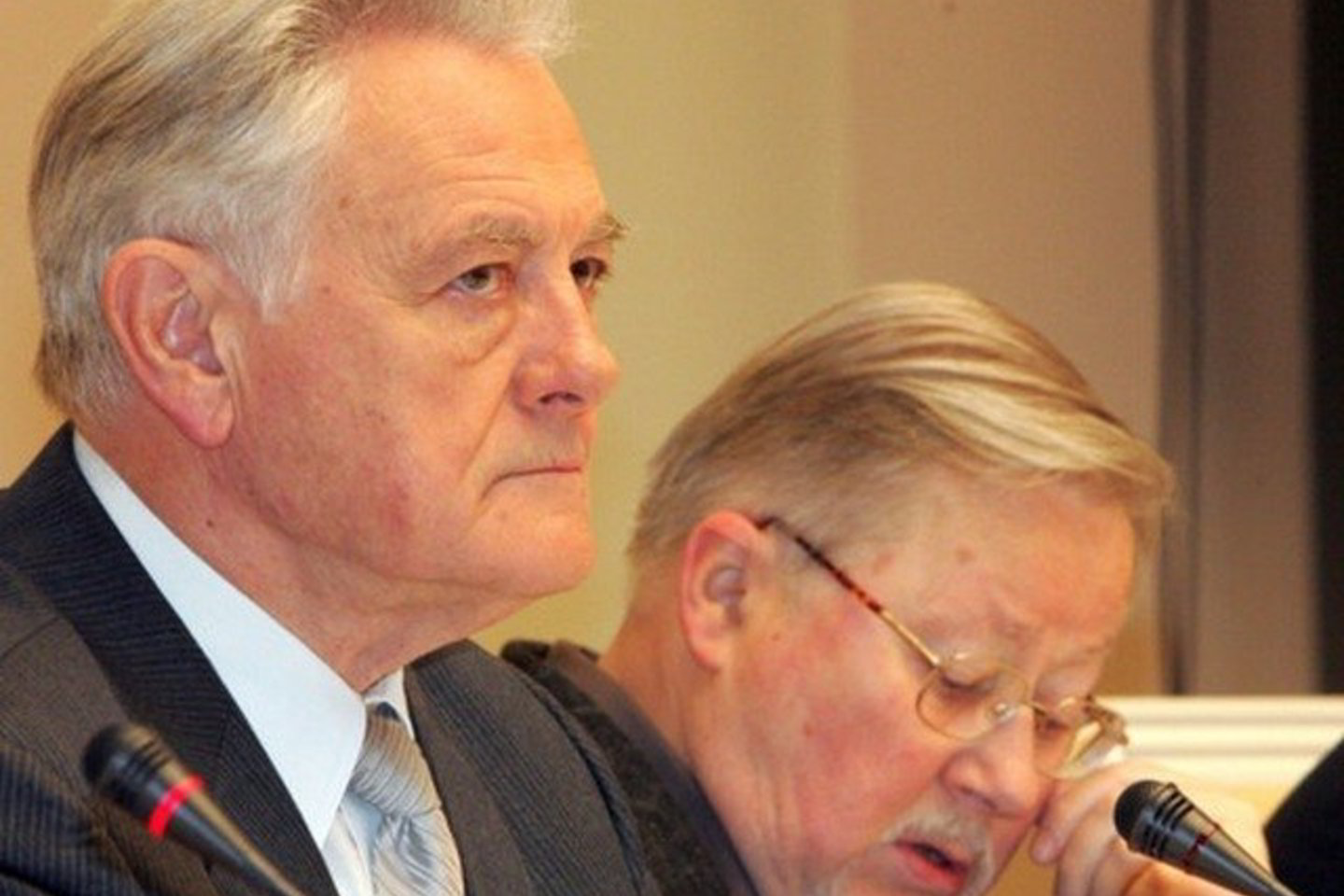 V.Adamkus (kairėje) ir V.Landsbergis.