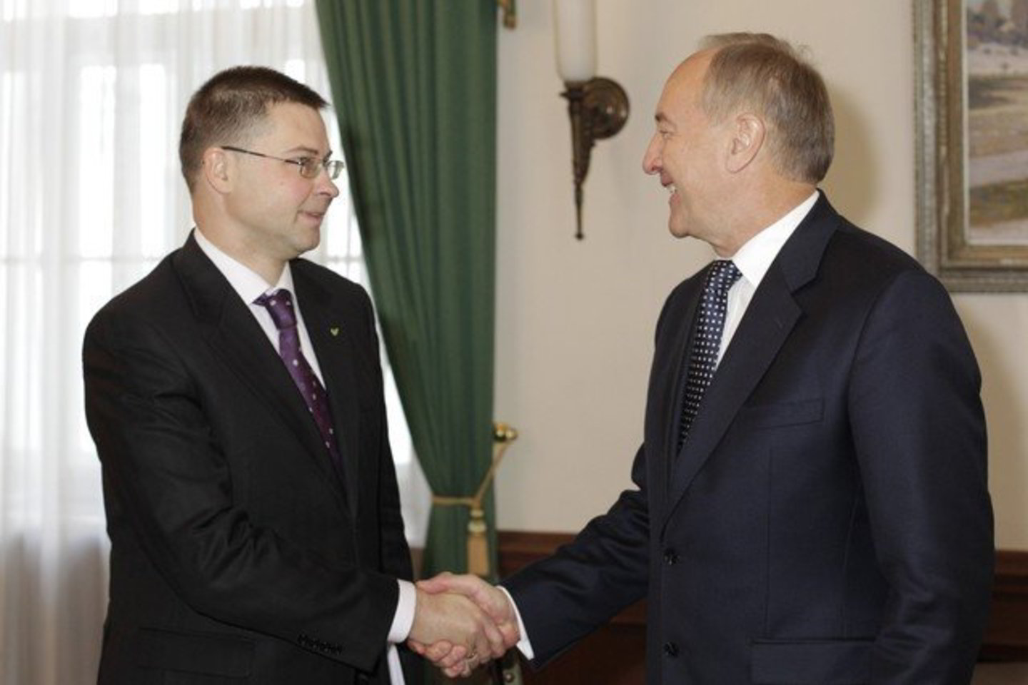 A.Berzinis (dešinėje) prisipažino norintis matyti kitą vyriausybės vadovą.