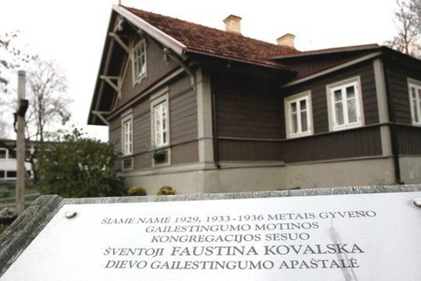 Lenkai šventyklų kompleksą norėjo statyti šalia Šv.Faustinos namo.