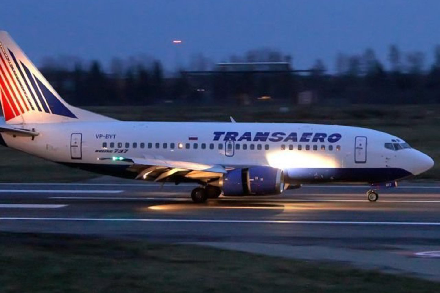 Vilniaus oro uoste pirmą kartą nusileido bendrovės "Transaero" lėktuvas iš Maskvos Domodedovo oro uosto.