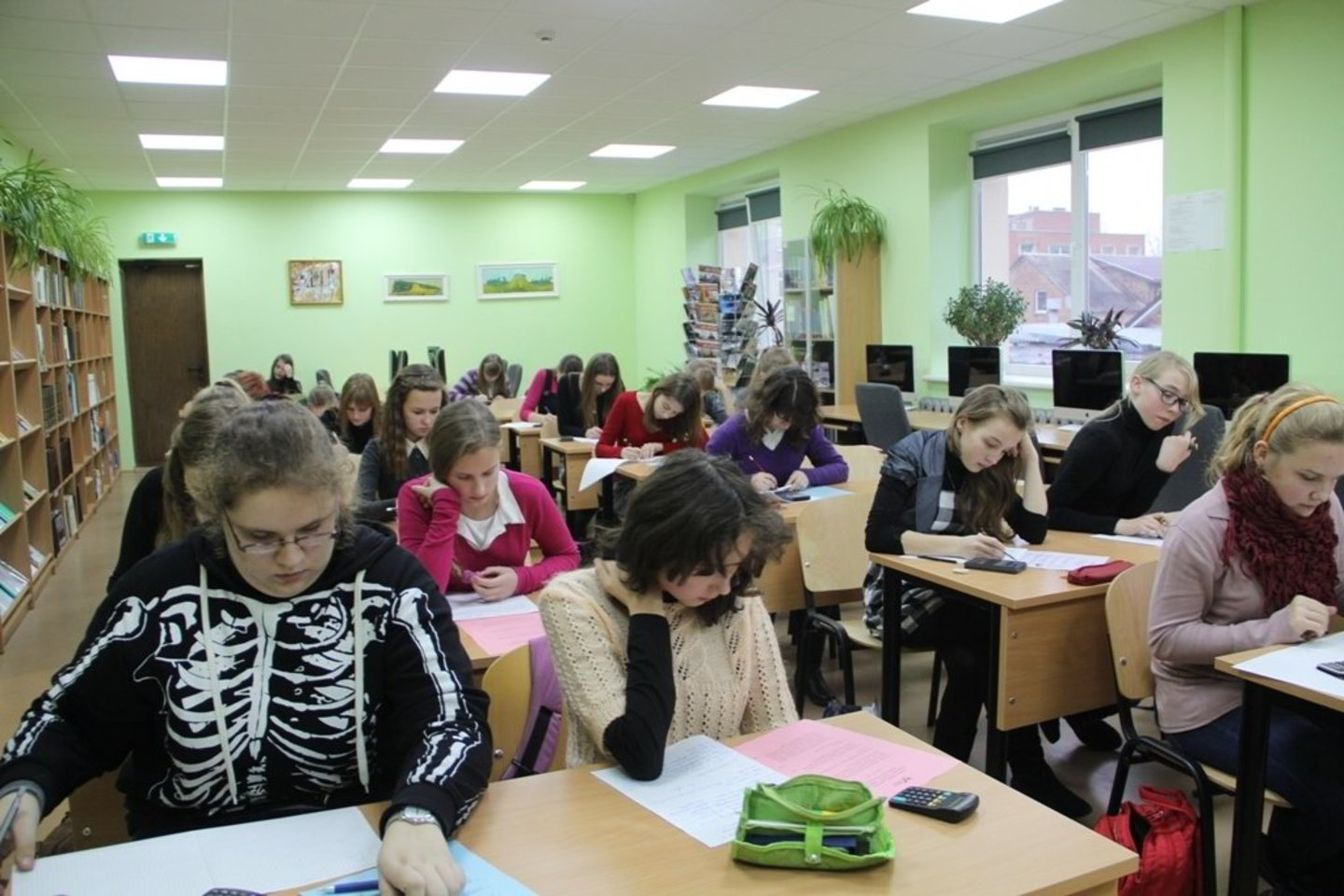 Matematikos olipiadoje varžėsi 60 merginų.