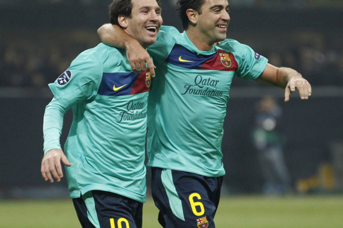 „Barcelona“ lyderiai L.Messi (kairėje) ir Xavi, kaip ir praėjusiais metais, pateko į finalininkų trejetuką.