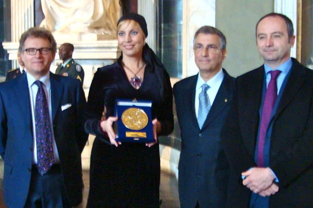 Una donna lituana riceve un premio internazionale per il suo lavoro con le persone malate di cancro