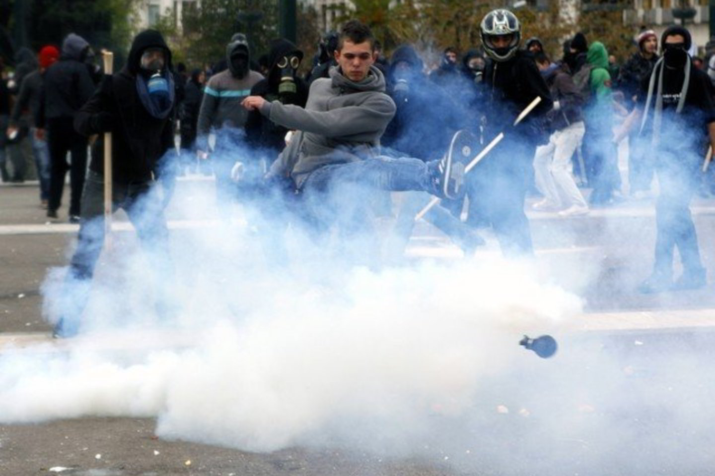 Dėl protestų antradienį Atėnuose buvo sutelkta 5 tūkst. policininkų.