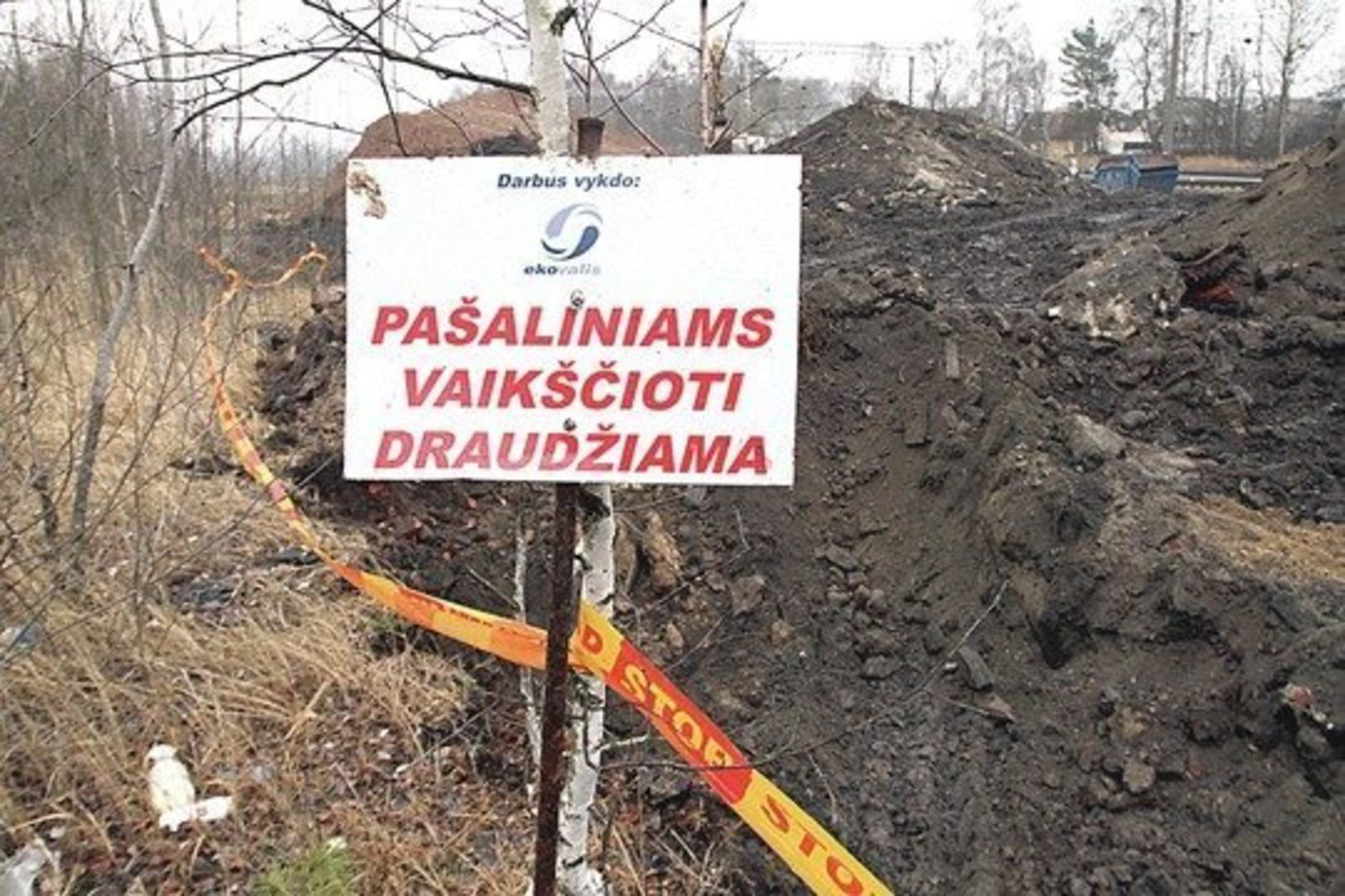 Palemone kasamas ir gabenamas utilizuoti užterštas gruntas.