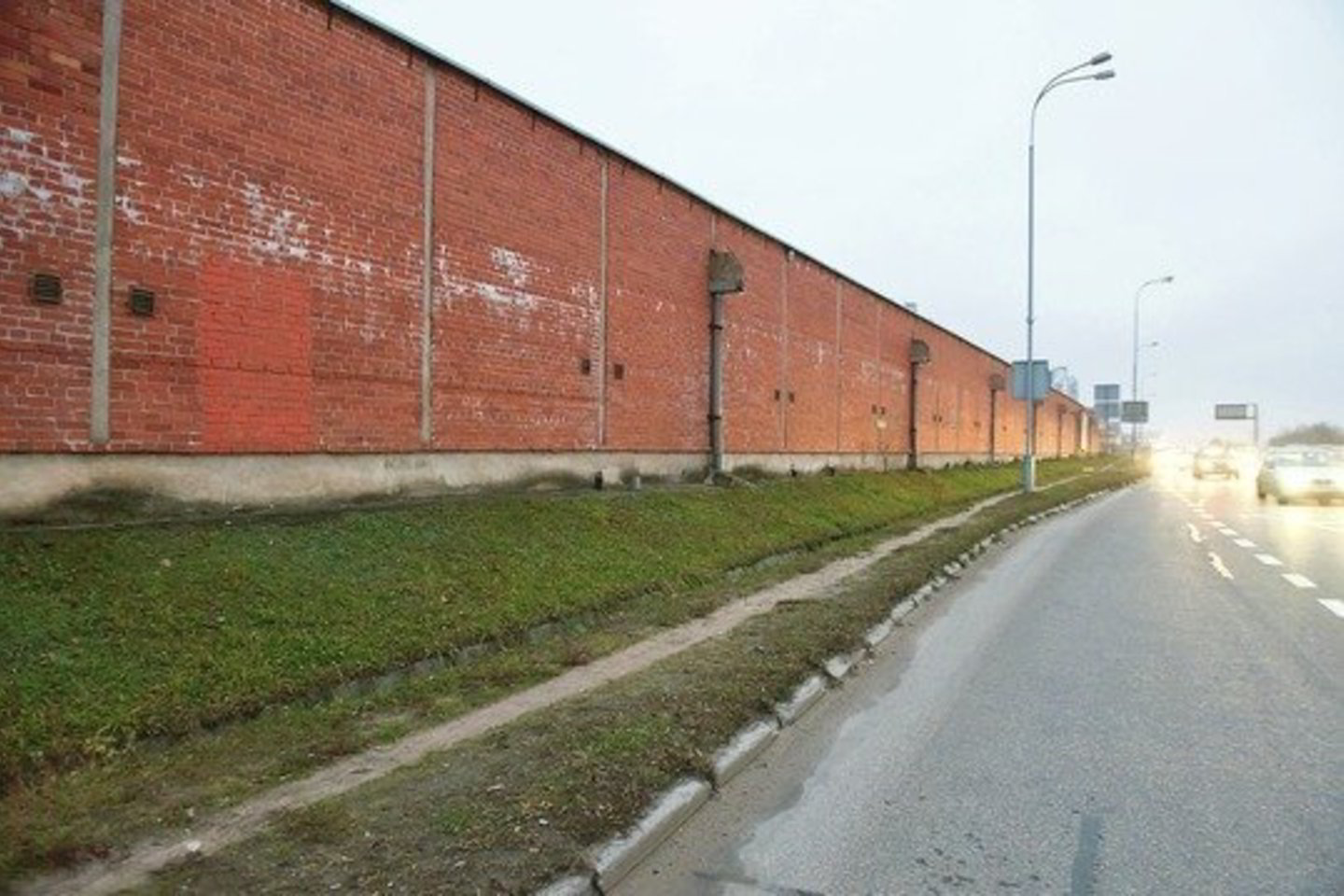 Šios sienos Ukmergės gatvėje gyventojams apsodinti tujomis nepavyko.