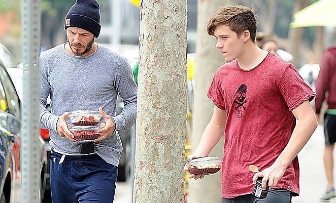 D.Beckhamas su sūnumis praleido sportišką ir saldų savaitgalį