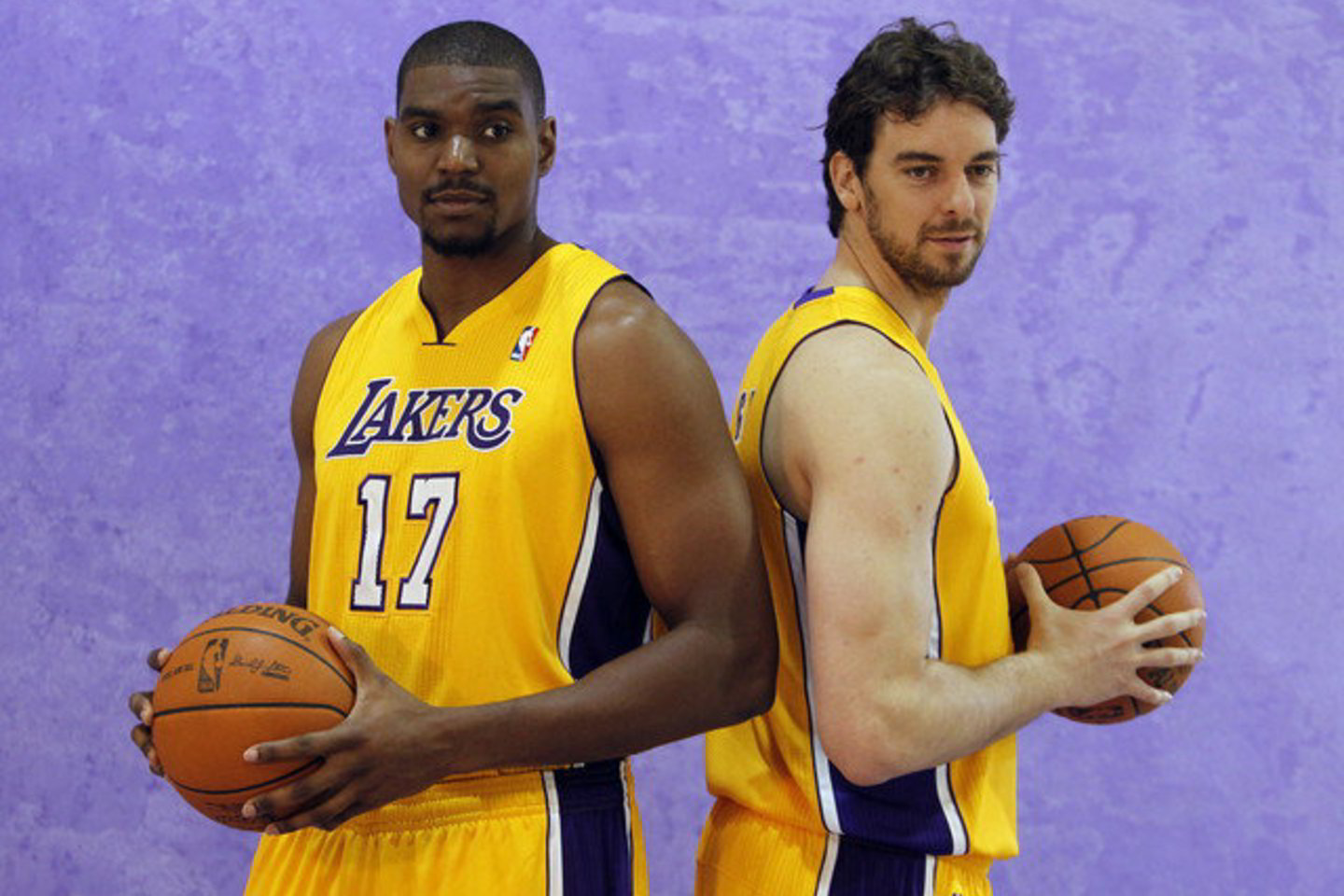A.Bynumo (kairėje) ir P.Gasolio ateitis „Lakers“ ekipoje nėra visiškai aiški.
