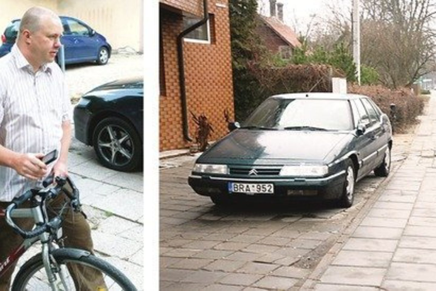 Mero patarėjo E.Kriščiūno automobilis „Citroen” (nuotr. dešinėje) Vilniuje, Žvėryne, Latvių gatvėje, prie restorano per dvi vietas stovi jau daugiau negu mėnesį.