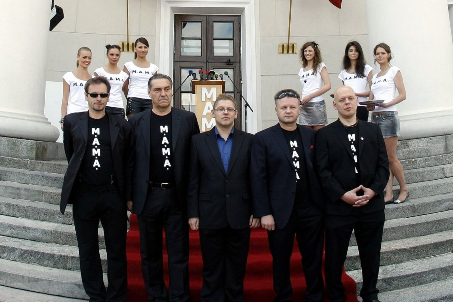 M.A.M.A. rengėjai (iš kairės) M.Mikutavičius, A.Kaušpėdas, J.Jefremovas, S.Urbonavičius -Samas ir G.Liaudanskas - Svaras mano, kad dėl šio renginio kilusios aistros - visiems tik į naudą.