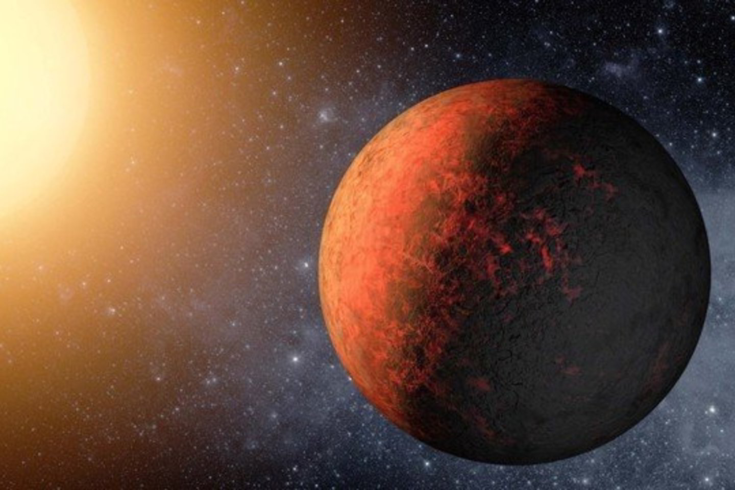 Kepler-22b, kurios skersmuo apie 2,4 karto didesnis negu Žemės, patenka į vadinamąją „gyvenamąją zoną“.