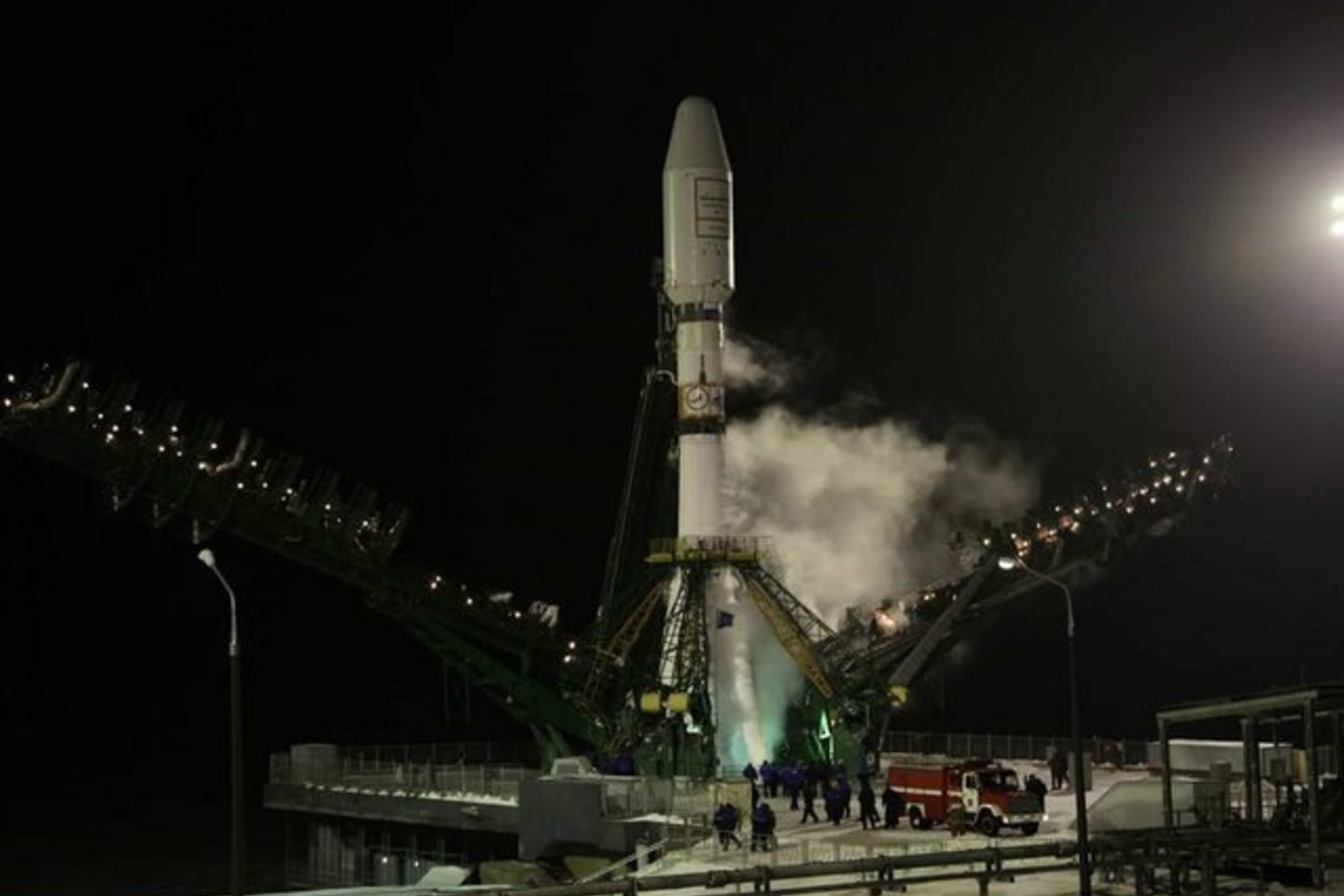 „Sojuz“ raketa trečiadienį pakilo iš Baikonūro kosmodromo Kazachstane.