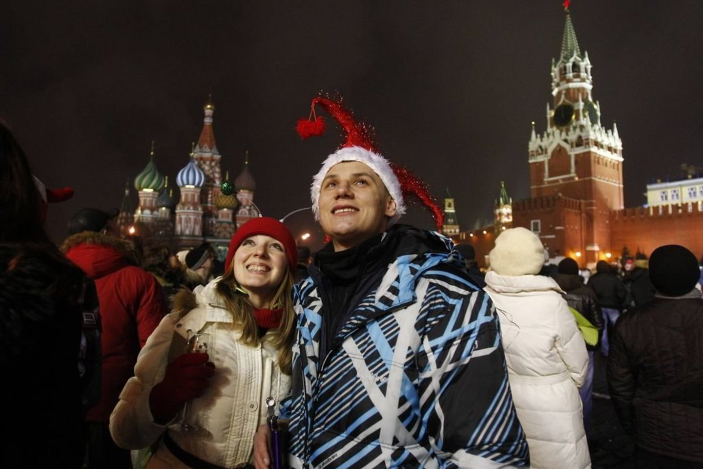 Naujųjų metų sutikimas Maskvoje.