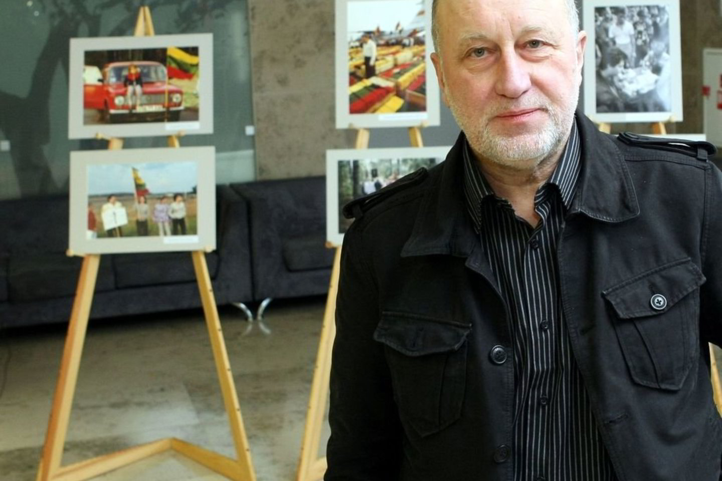 R.Požerskis pristato savo parodą.