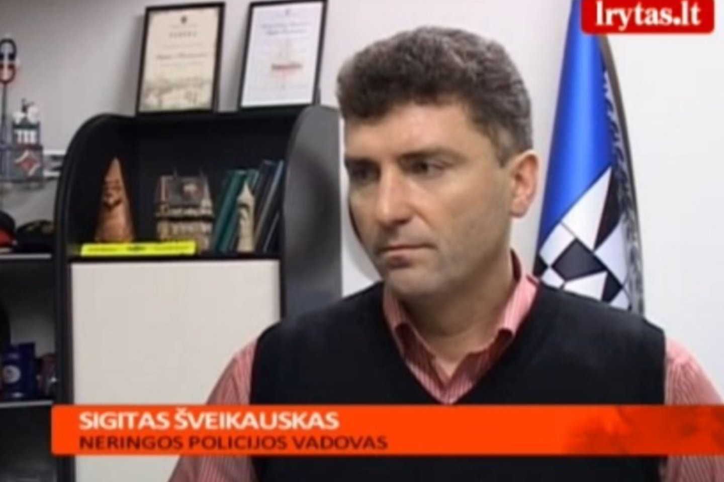 Neringos policijos vadovas Sigitas Šveikauskas.