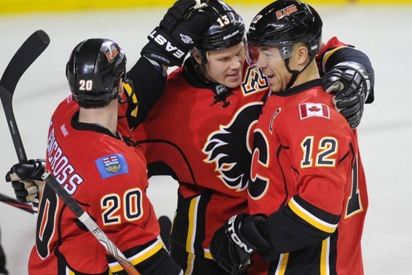 "Calgary Flames" ledo ritulininkai iškovojo pergalę.