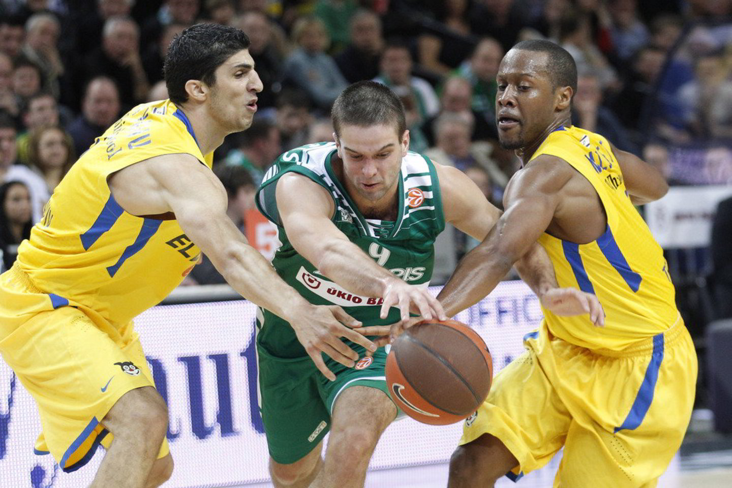 "Žalgirio" ir "Maccabi" ekipų dvikovos momentai.