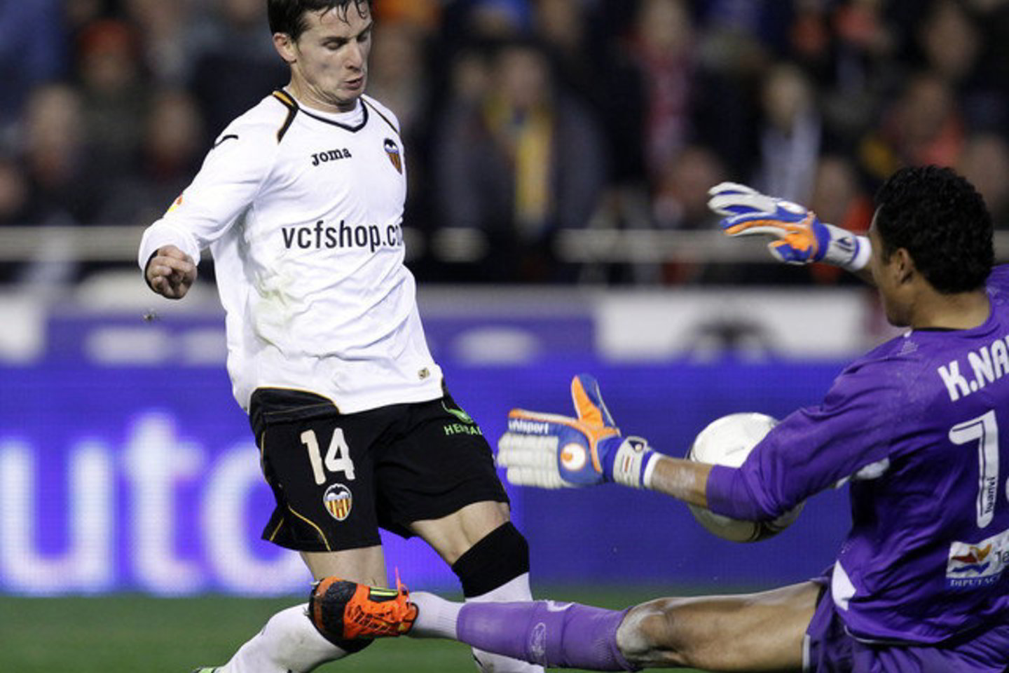 „Valencia“ futbolininkai (balti marškinėliai) varžovus sutriuškino.