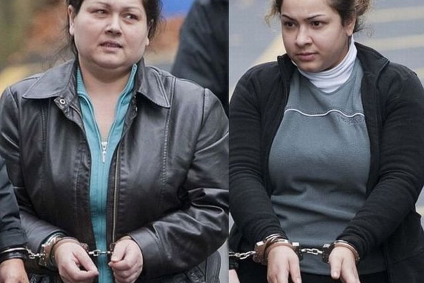 27 metų Oksana Aleksandravičiūtė (kairėje) ir 21-erių Sandra Beleckaitė po teismo buvo paleistos.