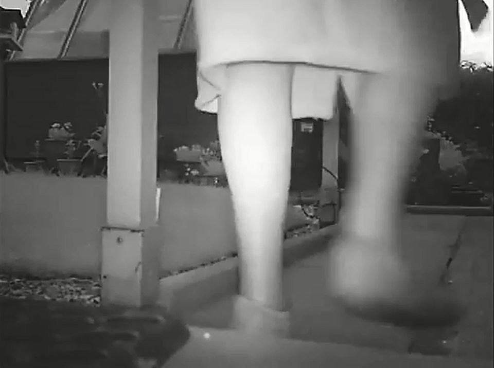 Britas naktine kamera sode nufilmavo paslaptingą moterį (video)