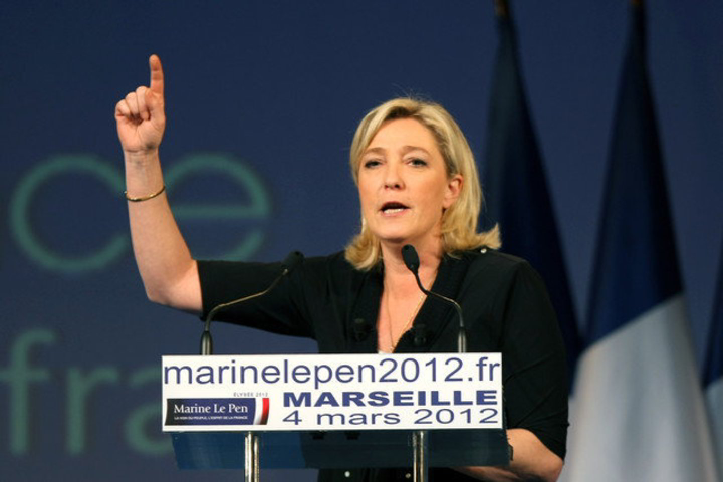 M. Le Pen nusiteikusi ryžtingai.