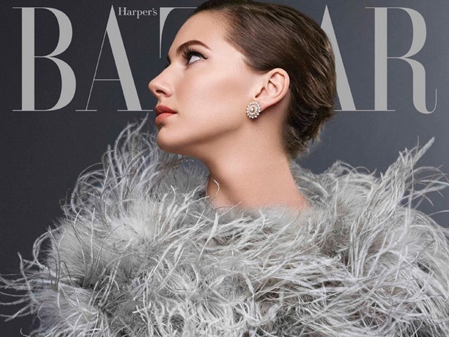 A. Hepburn vaikaitės atvaizdas papuošė „Harper's Bazaar“ viršelį