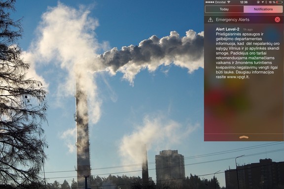 Užterštumas Vilniuje žaibiškai auga, medikai pataria kaip elgtis