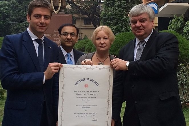 Daktaro vardą Kalkutos universitete A. Poška gavo po mirties