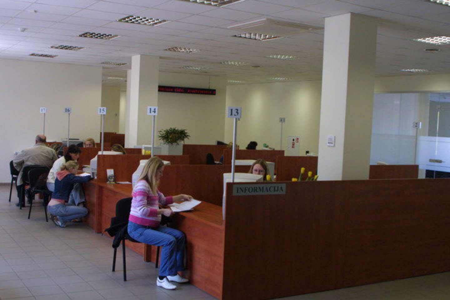 Dalis gyventojų patys ateina į VMI pildyti deklaracijų.