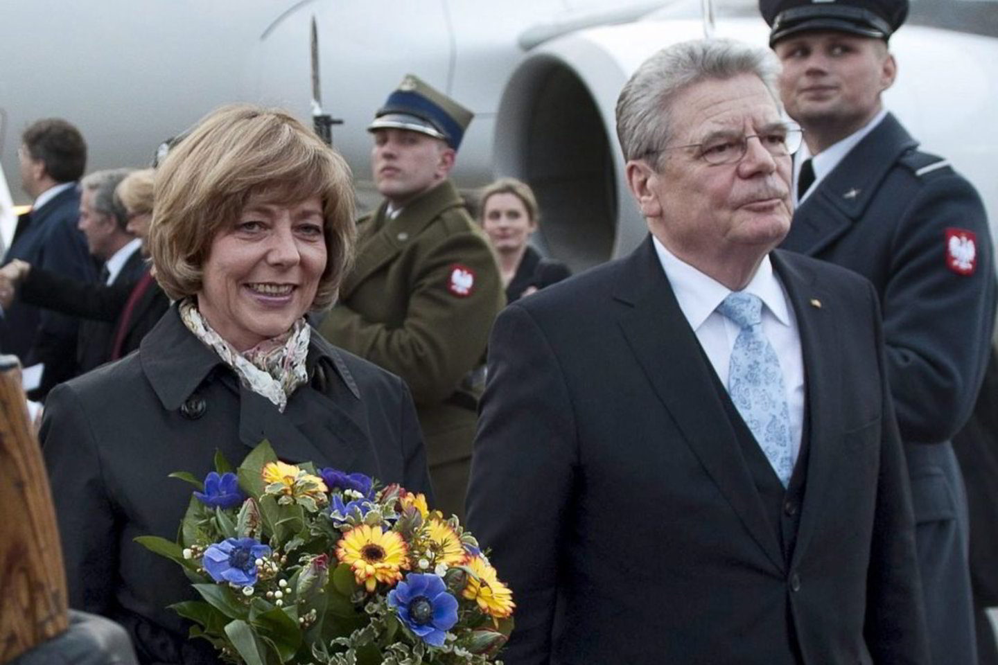 Su pirmuoju vizitu į Varšuvą atvykęs naujasis Vokietijos federalinis prezidentas Joachimas Gauckas pavadino Lenkiją "laisvės šalimi". Nuotraukoje - J. Gauckas su drauge Daniela Schadt.