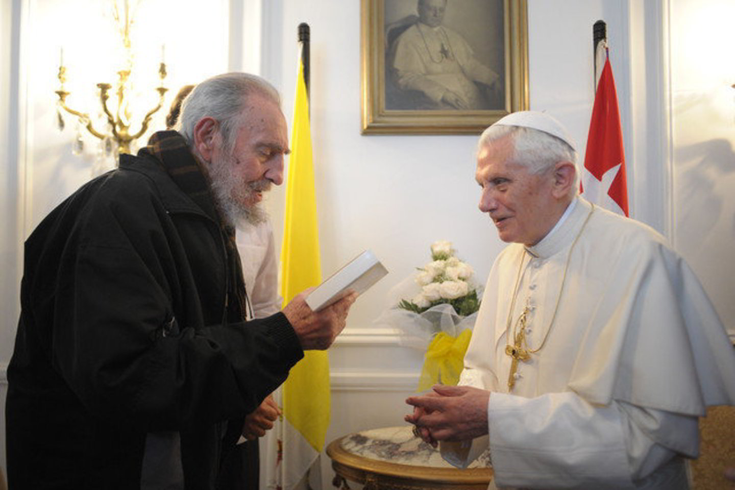 Benediktas XVI susitiko su buvusiu Kubos lyderiu F. Castro.