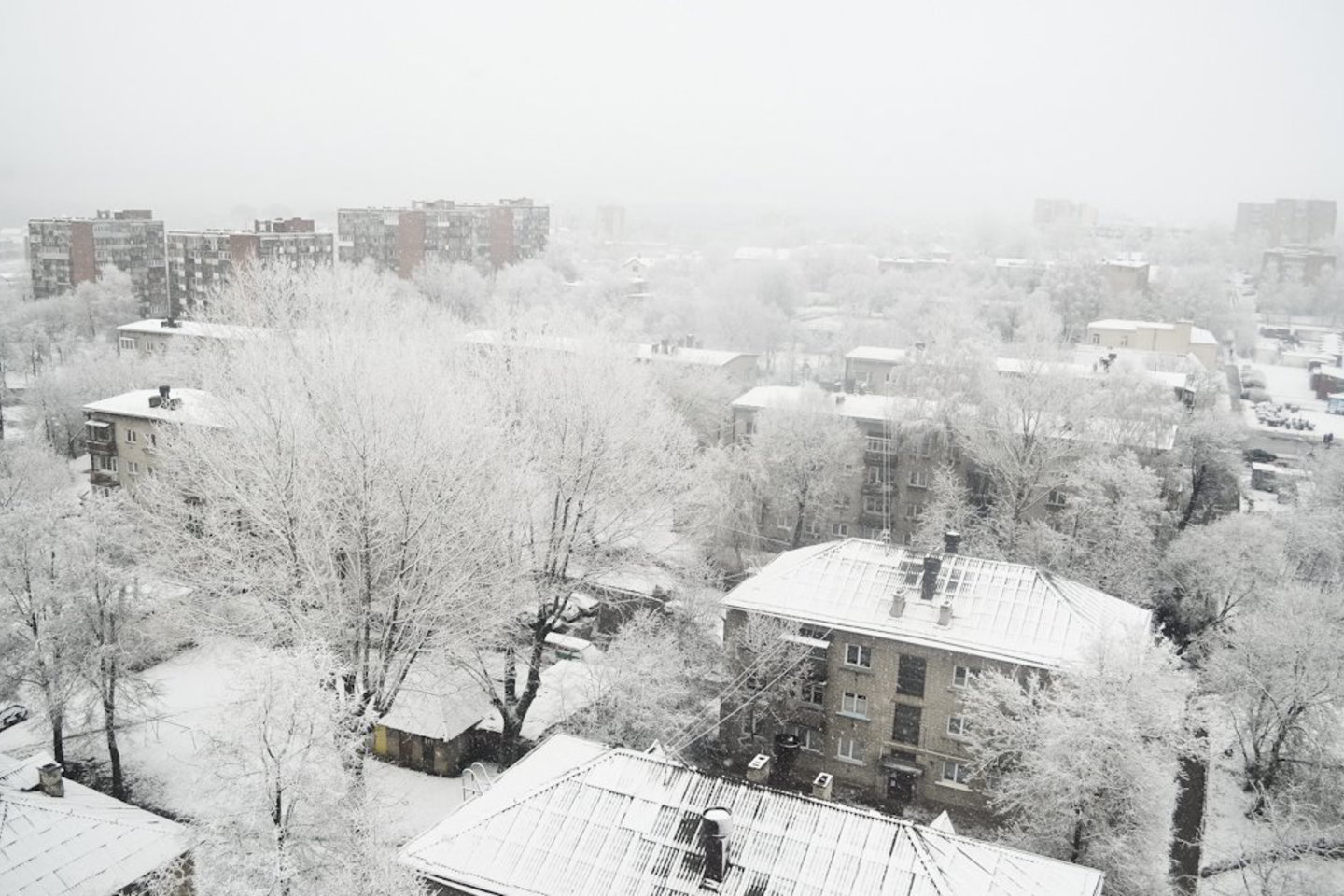 Šeštadienio rytą Vilniaus ir Telšių apskrityse snyguriavo.