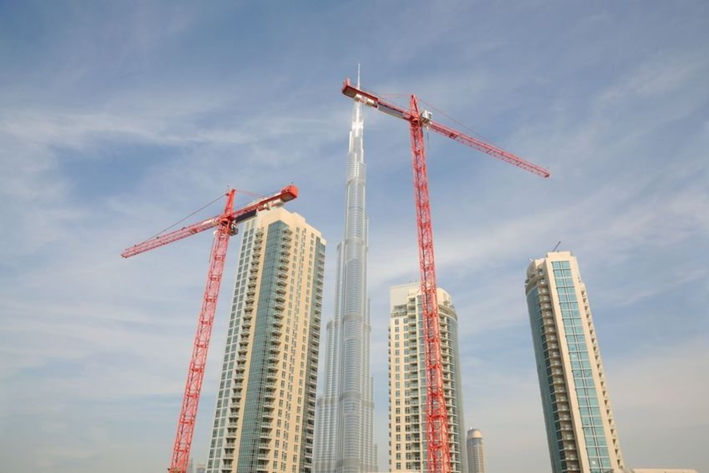 Dubajuje sutelkta nemaža dalis aukščiausių planetos kranų.