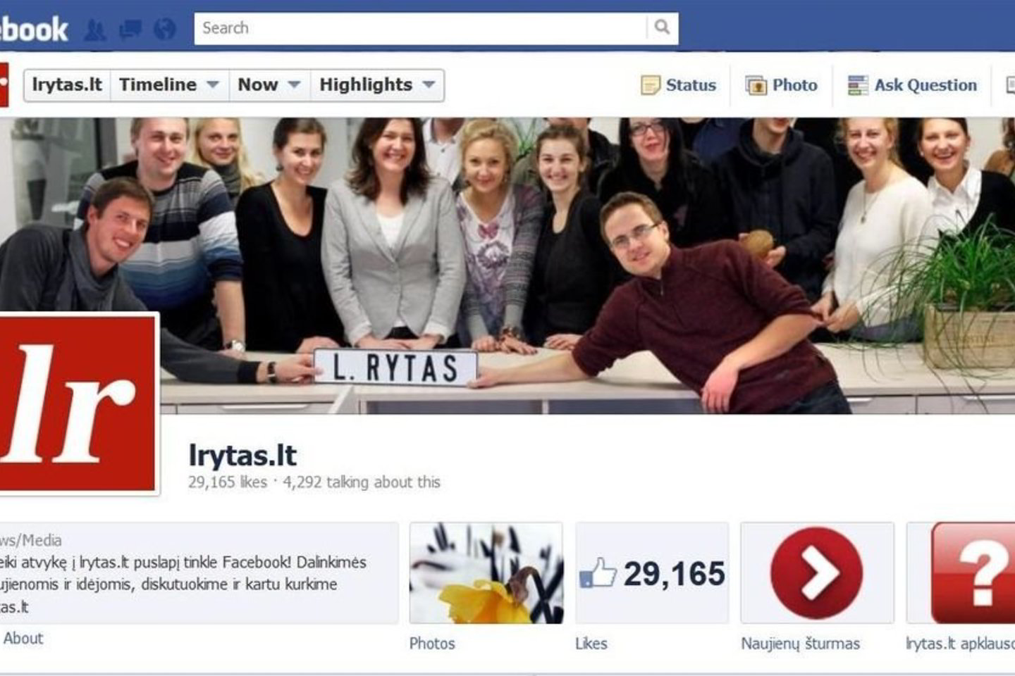 Norite laimėti naująjį „iPad“? Prisijunkite prie kasdien augančio lrytas.lt draugų būrio arba, kitaip tariant, paspauskite „Patinka“ mūsų puslapiui tinkle „Facebook“.